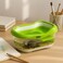 FITTO Turtle Tank - Green, 45.5 x 25.5 x 17.6 cm, Compact Turtle Breeding Box with Sundeck, Modern Habitat for Brazilian Turtles, Water and Soil Setup, Perfect for Small Spaces and Desktop Use