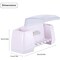 FITTO Toothbrush Holder, 5 Slots 2 Cups, Space-Saving Wall-Mounted Toothpaste Holder with Dust Protection Cover, Drain Holes, Suction Hook, Multifunctional Bathroom Organizer