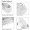 FITTO Toothbrush Holder, 5 Slots 2 Cups, Space-Saving Wall-Mounted Toothpaste Holder with Dust Protection Cover, Drain Holes, Suction Hook, Multifunctional Bathroom Organizer