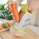 FITTO 3 Pcs Hand Grater with Box, Large-Capacity Food Grater for Cabbage, Carrot, Potato, Cucumber Slicing, Cheese Shredders, Durable Stainless Steel, Comfortable Handle, Non-Slip Edge