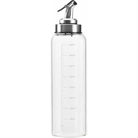 FITTO Glass Oil Dispenser, 500ml – Durable and Elegant Kitchen Accessory for Storing Cooking Oils