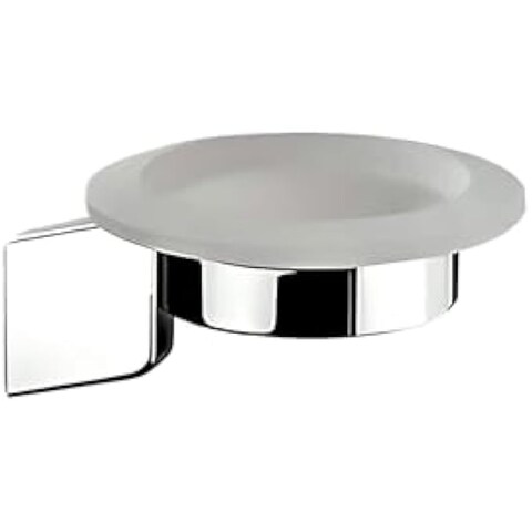 Fitto Elegant Glass Soap Dish - Decorative Bathroom Accessory   Clear Soap Holder for Shower, Sink, or Countertop   Durable &amp; Stylish Soap Tray for Bar Soaps   Modern Glass Soap Dish for Bathroom Deco