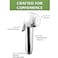 Fitto Premium Chrome-Plated Plastic Shattaf Set with Hose & Wall Bracket - Handheld Bidet Sprayer for Bathroom Hygiene