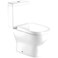 Fitto Complete Closed Couple WC Toilet Pan with Flushing Mechanism &amp; Soft Closing Seat Cover - Modern Bathroom Fixture, Easy Install, Water-Saving Design