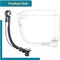 Fitto Automatic Bathtub Waste with Brass Overflow and Drain - Durable Bathroom Drainage System, Easy Installation, Brass Components, Universal Fit for Standard Tubs, Anti-Clog Design