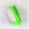 FITTO Clothes Cleaning Brush – Durable Reusable Laundry Brush with Comfortable Plastic Handle, Medium Size, Green Color for Clothes, Shoes, and Household Cleaning