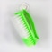 FITTO Clothes Cleaning Brush &ndash; Durable Reusable Laundry Brush with Comfortable Plastic Handle, Medium Size, Green Color for Clothes, Shoes, and Household Cleaning