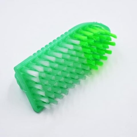 FITTO Clothes Cleaning Brush – Durable Reusable Laundry Brush with Comfortable Plastic Handle, Medium Size, Green Color for Clothes, Shoes, and Household Cleaning
