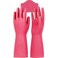 FITTO Household Latex Gloves, Extra Thickness Rubber Dishwashing Gloves with Long Sleeves, Non-Slip Grip for Kitchen Cleaning, Gardening, and Pet Care, Medium