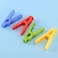 FITTO Plastic Clothing Pegs, 20 Pcs Durable Clothes Pins with Metal Grip, Multi-Colored Plastic Clothespins for Drying Laundry and Everyday Use