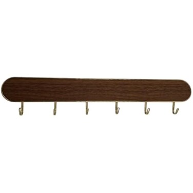 FITTO Sticky Heavy Duty Wall Hooks - 6 Hook Strip, Reusable Self-Adhesive Utility Hangers, Waterproof &amp; Strong (10KG), Ideal for Home, Kitchen, Bathroom