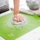 FITTO Washable Silicone Non-Stick Baking Mat – Reusable Fondant Rolling Sheet with Measurements, Easy to Clean, Ideal for Kneading & Baking (50x40cm, Green)