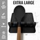 FITTO Extra Large Black Silicone Spoon Rest for Stove Top with Drip Pad - Heat-Resistant BPA-Free Utensil Holder for Kitchen Counter (1 Pack)