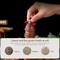 FITTO 8&quot; Acacia Wood Salt or Pepper Grinder &ndash; Adjustable Ceramic Core with Acrylic Display for Kitchen, Home, and Restaurant