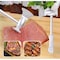 FITTO Kitchen Hammer &ndash; Silver Meat Tenderizer with Axe &amp; Press Pounder for Hotel &amp; Home Use, Aluminum &amp; Steel Construction &ndash; 27.5cm x 15cm x 3.8cm
