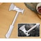 FITTO Kitchen Hammer &ndash; Silver Meat Tenderizer with Axe &amp; Press Pounder for Hotel &amp; Home Use, Aluminum &amp; Steel Construction &ndash; 27.5cm x 15cm x 3.8cm