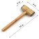 FITTO Kitchen Hammer &ndash; Wooden Meat Tenderizer with Axe &amp; Press Pounder for Hotel &amp; Home Use &ndash; 27.5cm x 15cm x 3.8cm