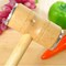 FITTO Kitchen Hammer &ndash; Wooden Meat Tenderizer with Axe &amp; Press Pounder for Hotel &amp; Home Use &ndash; 27.5cm x 15cm x 3.8cm