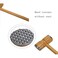 FITTO Kitchen Hammer &ndash; Wooden Meat Tenderizer with Axe &amp; Press Pounder for Hotel &amp; Home Use &ndash; 27.5cm x 15cm x 3.8cm