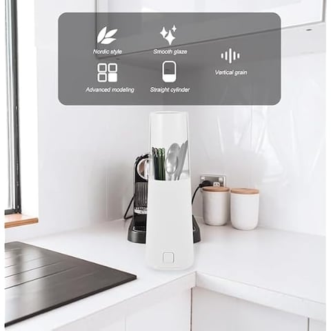 FITTO Chopsticks Holder Rest – Plastic Kitchen Draining Chopsticks Cage for Neat Storage and Easy Access