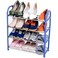 FITTO 3-Tier Shoe Rack &ndash; Adjustable Storage Organizer for Closet, Entryway, Dorm, and More &ndash; Stores Up to 16 Pairs of Sneakers