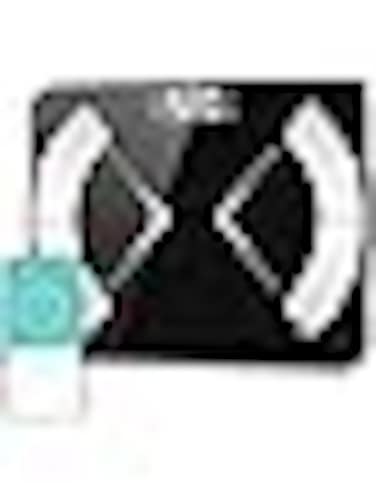 FITTO Bluetooth Body Fat Scale, 4 Electrode Smart Body Fat Scale with 13 Body Composition Data, 400lbs Capacity, Syncs with App, Black