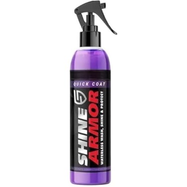 FITTO Automotive Armor for Shine – Waterless Car Wash, Ceramic Coat & Wax Spray for a Streak-Free Finish – 236ml Car Polish for Shine & Protection
