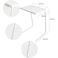 FITTO Table Mate II Laptop Table &ndash; Adjustable White Foldable Table with 6 Height Levels &amp; 3 Angle Settings for Home, Office, and Study
