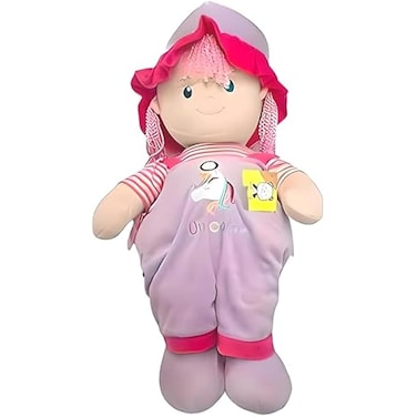 Fitto Purple Doll with Pink Hair &ndash; Collectible Toy for Kids &amp; Playroom Decor