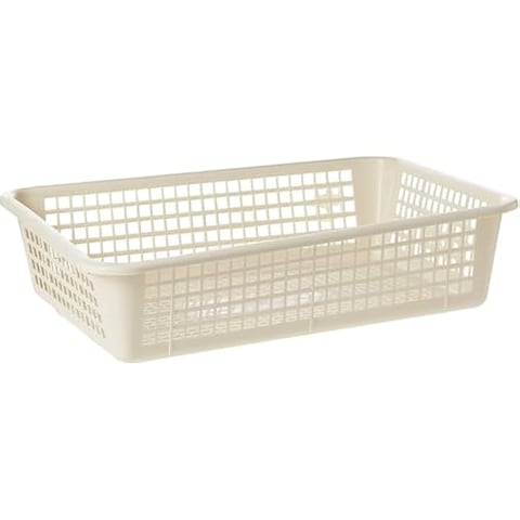 FITTO Mini Storage Basket Small &ndash; Off White Fruit Tray for Washing, Storing, and Serving, Easy Drainage, Nestable, Food Safe