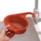 FITTO Plastic Rice Bowl &ndash; Household Rice Cleaner Strainer, Kitchen Vegetable Strainer with Handle, Portable Sink Colander for Fruits, Grains, Potatoes