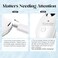 FITTO White Neck Face Massager, Face Sculpting Tool with 3 Color Modes,Ergonomic Design for Neck & Jawline, Rechargeable LED for Beauty & Relaxation