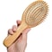FITTO Wet Hair Brush Bamboo Detangling Brush, Natural Wooden Paddle, Organic Hairbrush for Women, Men & Kids – Gentle on Hair & Scalp, Reduces Breakage & Tangles, Eco-Friendly, Durable Design