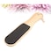 FITTO Double-Sided Wood Foot Rasp Dead Skin Callus Remover, Pedicure Foot File for Hard Skin, Corns, and Calluses, Durable Wooden Handle, Ergonomic Design for Smooth Feet