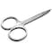 FITTO Stainless Steel Scissor with Curved Sharp Edge Blades for Precise Eyebrow Shaping, Professional Eyebrow Trimming Tool, Durable and Easy to Use, Perfect for Eyebrow, Nose, and Facial Hair Care