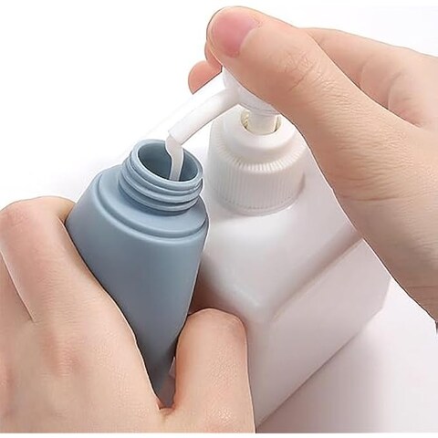 FITTO 3 Pack Portable Travel Bottles for Toiletries, Leakproof Refillable 60ml/2.02oz, Travel Size Containers for Shampoo, Conditioner, Lotion, and Liquid Soap, Compact &amp; Convenient (assorted colors)