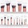 FITTO 12 Pcs Makeup Brushes Set - Naked 3 Professional Makeup Brush Kit with Soft Bristles for Face &amp; Eye Makeup, Includes Foundation, Blush, Eyeliner, Eyeshadow Brushes &amp; Storage Case