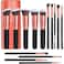 FITTO 12 Pcs Makeup Brushes Set - Naked 3 Professional Makeup Brush Kit with Soft Bristles for Face &amp; Eye Makeup, Includes Foundation, Blush, Eyeliner, Eyeshadow Brushes &amp; Storage Case