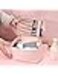 FITTO Pink Makeup Bag, Large Capacity Travel Cosmetic Bag, Portable Toiletry Organizer for Women, Waterproof Storage Pouch with Compartments, Durable and Lightweight Vanity Case,Assorted Colors