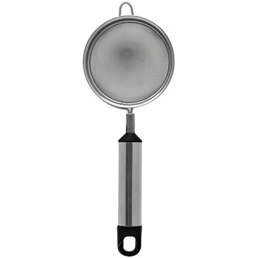 FITTO Stainless Steel Pipe Handle Tea Strainer, 7 cm – Durable Fine Mesh for Loose Leaf Tea, Herbal Infusions, and Straining, Easy-to-Use, Ideal Kitchen Tool for Perfect Tea Brewing