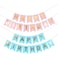 FITTO Candy Bar Fishtail String Flag Pink Golden Banner Wedding Decorative for DIY Making, Kids, Women's & Men's Birthday Party Decor Tools