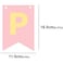FITTO Candy Bar Fishtail String Flag Pink Golden Banner Wedding Decorative for DIY Making, Kids, Women's & Men's Birthday Party Decor Tools