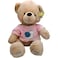 Fitto 40cm Teddy Bear Brown with Pink T-Shirt, Plush Stuffed Soft Toy for Kids