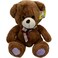 Fitto Dark Brown Teddy Bear 35cm - Plush Stuffed Animal for Kids, Home Decor