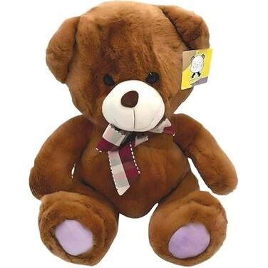 Fitto Dark Brown Teddy Bear 35cm - Plush Stuffed Animal for Kids, Home Decor