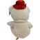 Fitto White & Red Teddy Bear with Cap 35cm