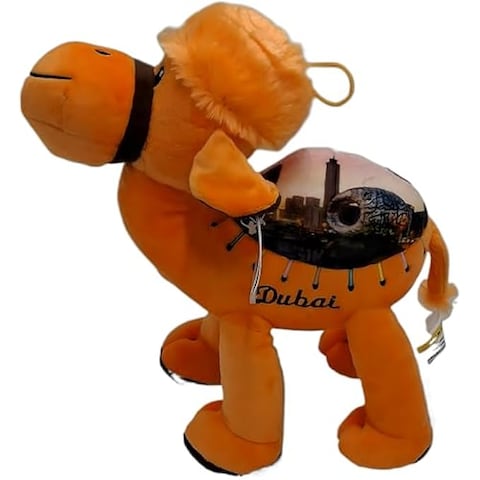 Fitto Orange Camel 20cm Figurine – Unique Desert Animal Sculpture for Home Décor