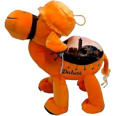 Fitto Orange Camel 20cm Figurine – Unique Desert Animal Sculpture for Home Décor