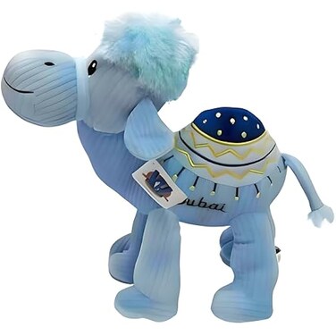Fitto Blue Camel 20 cm Figurine - Animal Decor Collectible, blue camel, 20 cm animal figurine