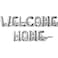 Fitto 40cm Welcome Home Letter Balloons &ndash; Silver Alphabet Foil Mylar for Welcome Party, Home &amp; Event Decoration, UAE